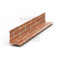 Планка угла внутреннего 115х115х2000 ECOSTEEL-Кирпич-0.5 Планка угла внутреннего 115х115х2000 ECOSTEEL-Кирпич-0.5