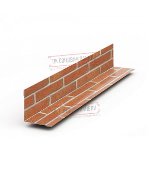 Планка угла внутреннего 115х115х2000 ECOSTEEL-Кирпич-0.5