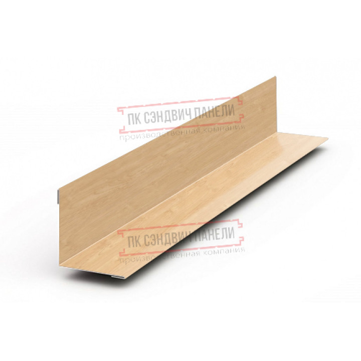 Планка угла внутреннего 115х115х2000 ECOSTEEL-Клен-0.5