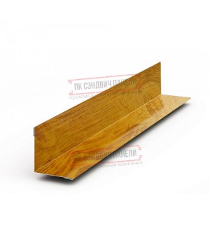 Планка угла внутреннего 115х115х2000 ECOSTEEL_T-ЗолотойДуб-0.5