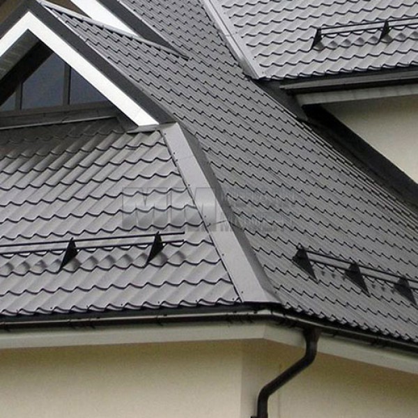 Снегозадержатель на Фальц ХК d25мм L=1000мм с круглой трубой 2 опоры 1,5мм Снегозадержатель на Фальц ХК d25мм L=1000мм с круглой трубой 2 опоры 1,5мм