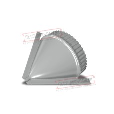Заглушка конька круглого конусная Norman ПЭ-9006-0.5