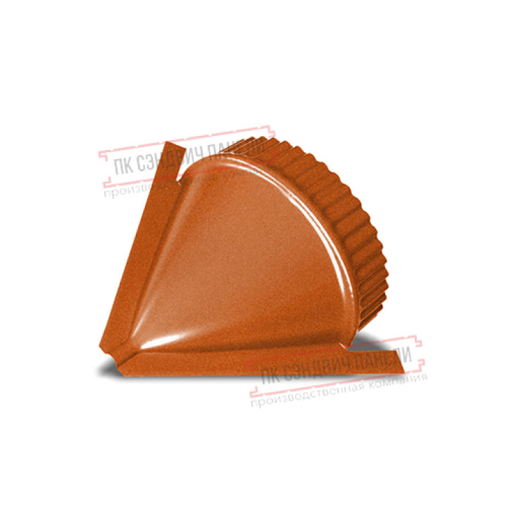 Заглушка конька круглого конусная AGNETA-CopperCopper-0.5
