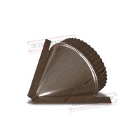 Заглушка конька круглого конусная ECOSTEEL_MA-МореныйДуб-0.5 Заглушка конька круглого конусная ECOSTEEL_MA-МореныйДуб-0.5