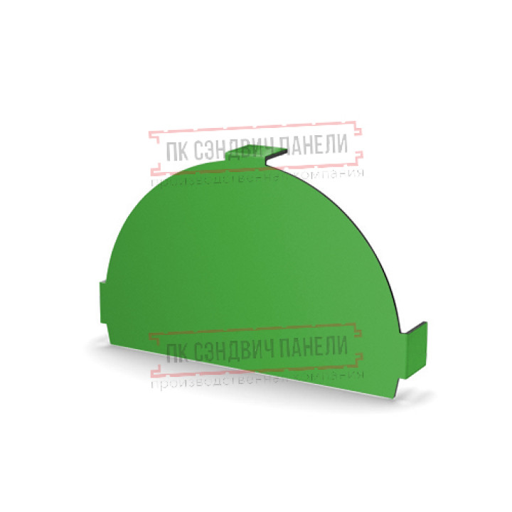 Заглушка конька круглого простая NormanMP ПЭ-6018-0.5