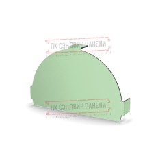 Заглушка конька круглого простая Norman ПЭ-6019-0.5
