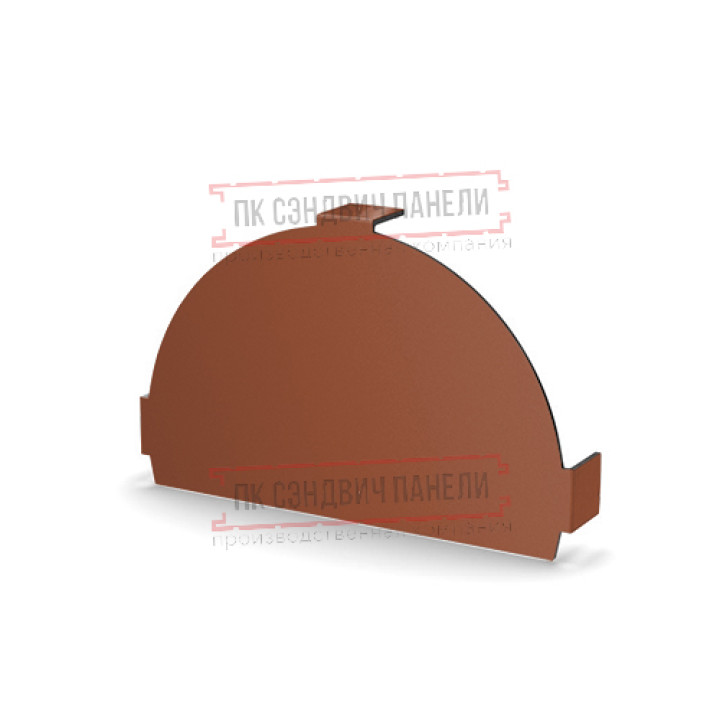 Заглушка конька круглого простая PURETAN-RR750-0.5