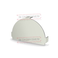 Заглушка конька круглого простая Norman ПЭ-9002-0.5