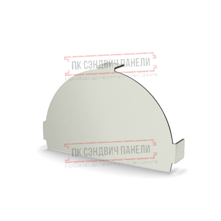 Заглушка конька круглого простая NormanMP ПЭ-9002-0.5