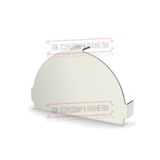 Заглушка конька круглого простая PURMAN-9010-0.5
