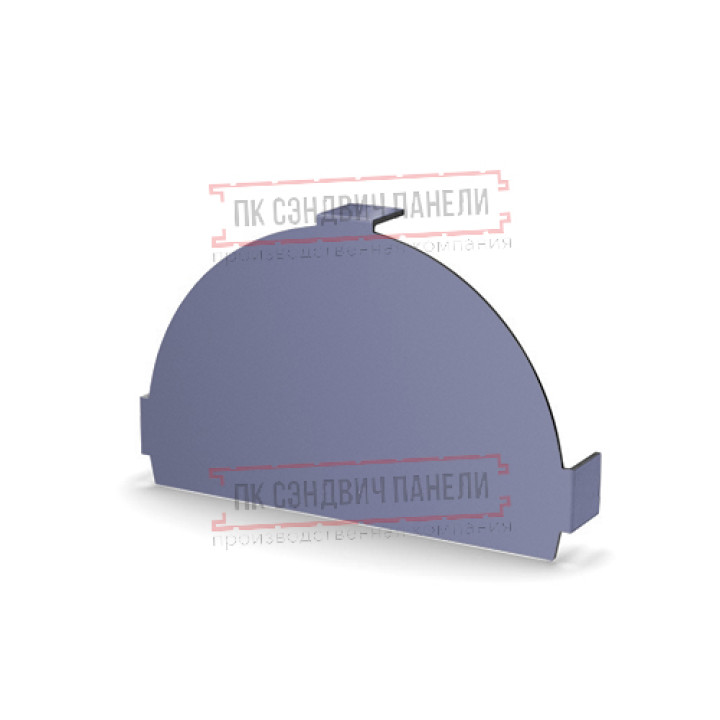 Заглушка конька круглого простая PURMAN-Galmei-0.5