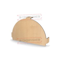 Заглушка конька круглого простая ECOSTEEL-Клен-0.5