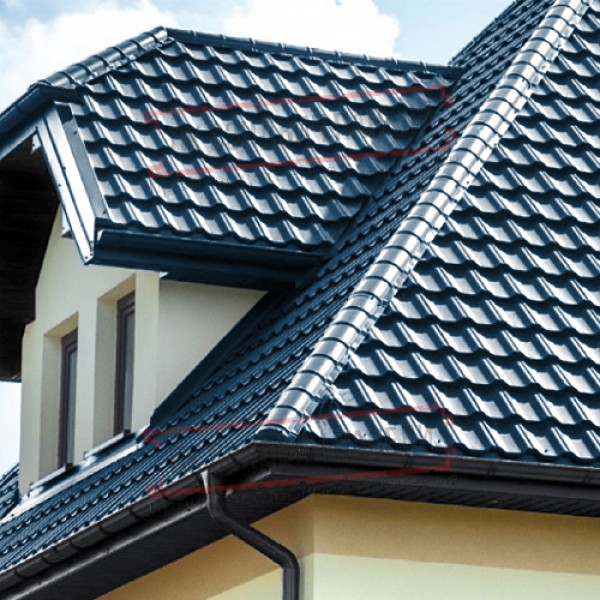 Заглушка конька круглого простая PURETAN-RR35-0.5