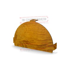 Заглушка конька круглого простая ECOSTEEL_T-ЗолотойДуб-0.5