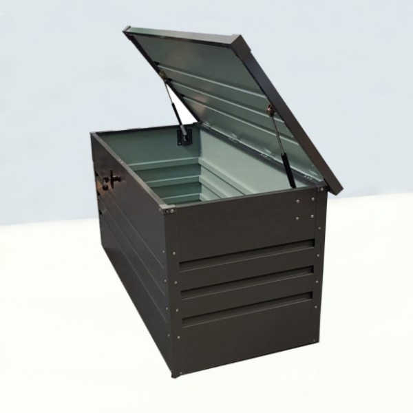 Ящик для хранения «Box metal» 1,32х0,61 м, толщина стали: 0,4 в пазах 0,6 Ящик для хранения «Box metal» 1,32х0,61 м, толщина стали: 0,4 в пазах 0,6