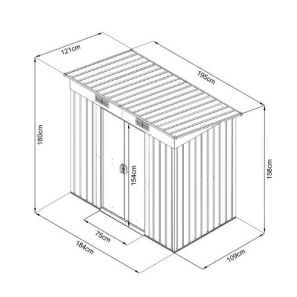Бытовой модуль «Cabinet metal» 0,86х1,47 м