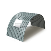 Конвеерлар учун аркали профнастилдан ҳимоя МП10ПГ-1200, 1,0, гальванизланган