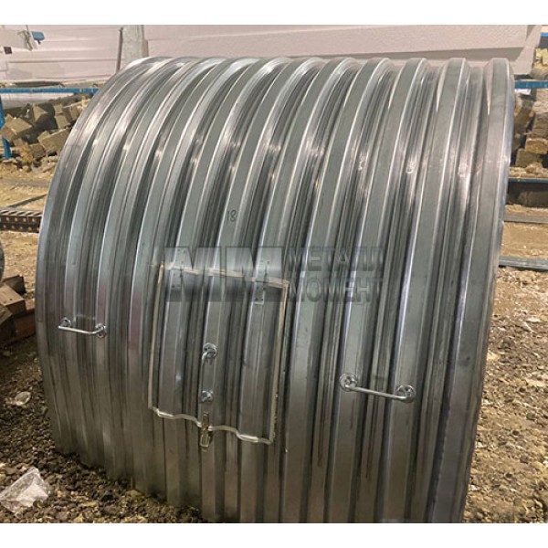 Konveyerlar uchun arkali profnastildan himoya N114PG-807, 1,0, galvanizlangan