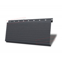 Линеарная панель-открытый волна-24хС/20 профилированная RAL 7024 Серый графит