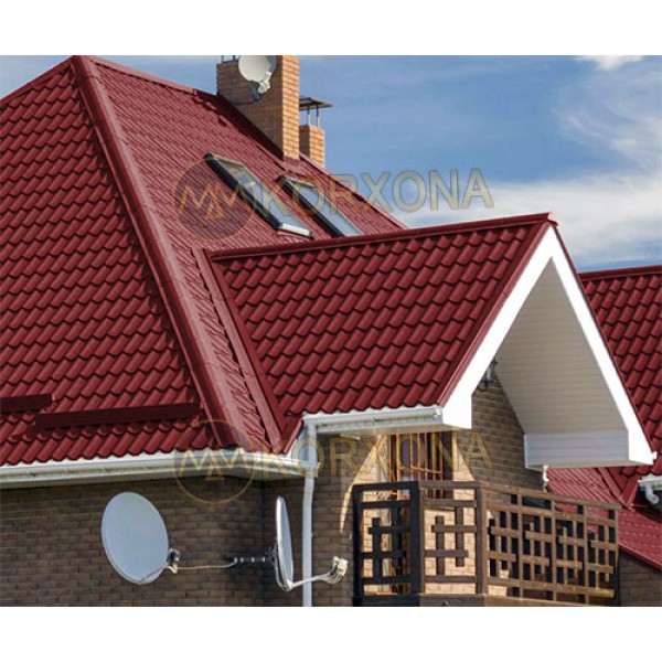 Металл черепица Ламонтерра-0.45 RAL3011 Полиэстер