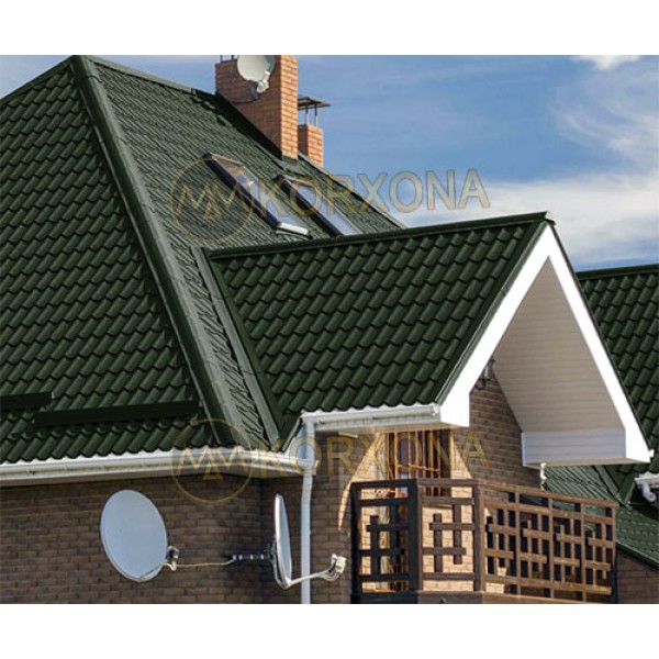 Металл черепица Ламонтерра-0.5 RAL6007 Viking E