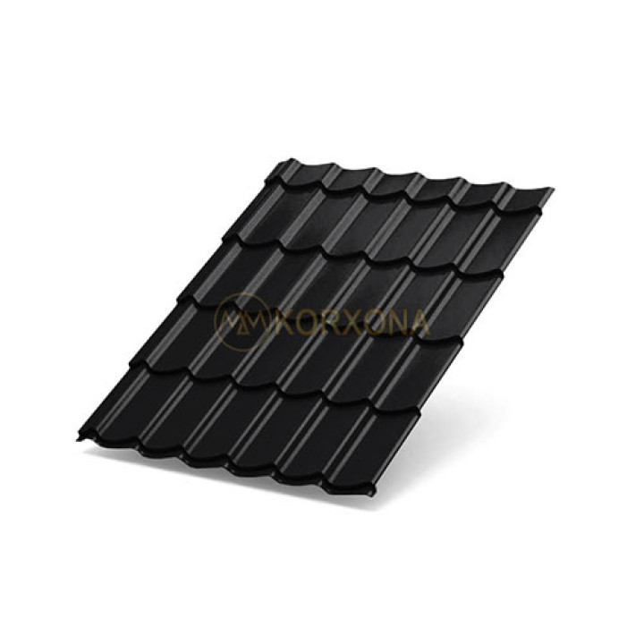 Металлочерепица Ламонтерра X-0.5 RAL9005 Viking E