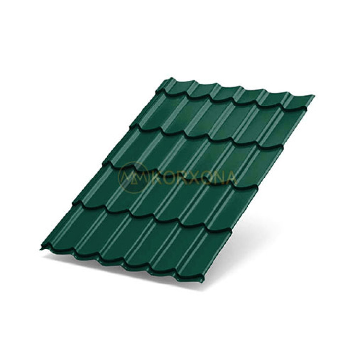 Металлочерепица Ламонтерра XL-0.5 RAL6005 Viking E