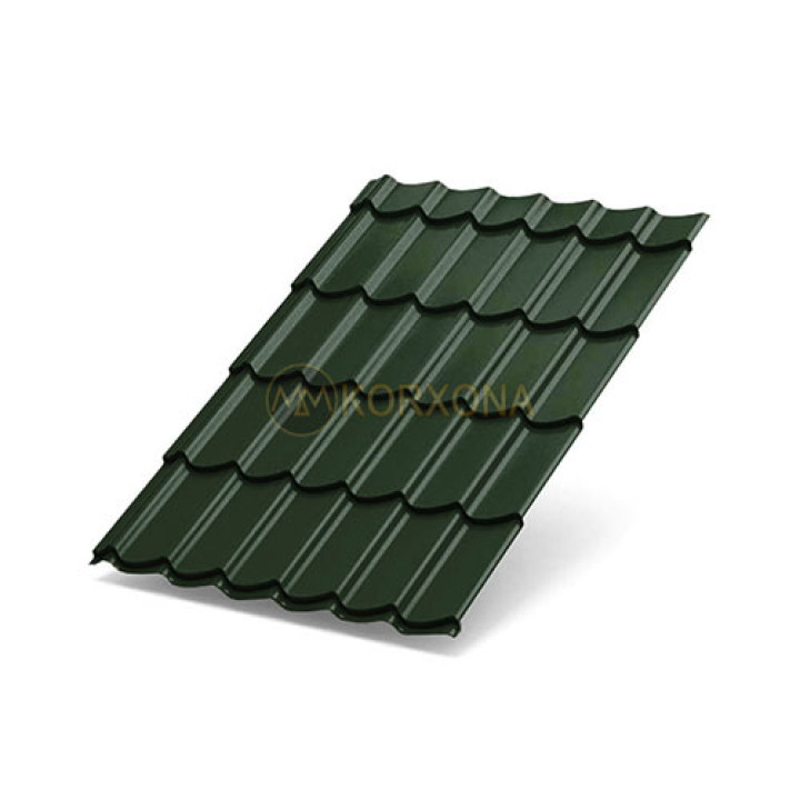 Металлочерепица Ламонтерра XL-0.5 RAL6007 Viking E