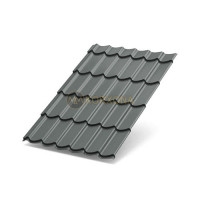 Металлочерепица Ламонтерра XL-0.45 RAL7005 Полиэстер