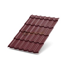Металлочерепица Ламонтерра XL-0.5 RAL3005 Полиэстер