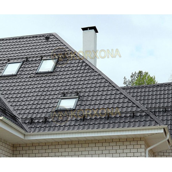 Metall cherepitsa Lamonterra XL-0.45 RAL7024 Poliester