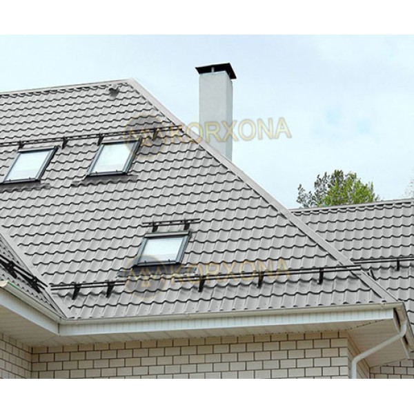 Metall cherepitsa Lamonterra XL-0.5 RAL9006 Poliester