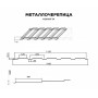 Металлочерепица монкатта-0.4 RAL5021 Полиэстер