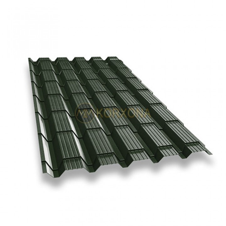 Металлочерепица монкатта-0.45 RAL6007 Viking