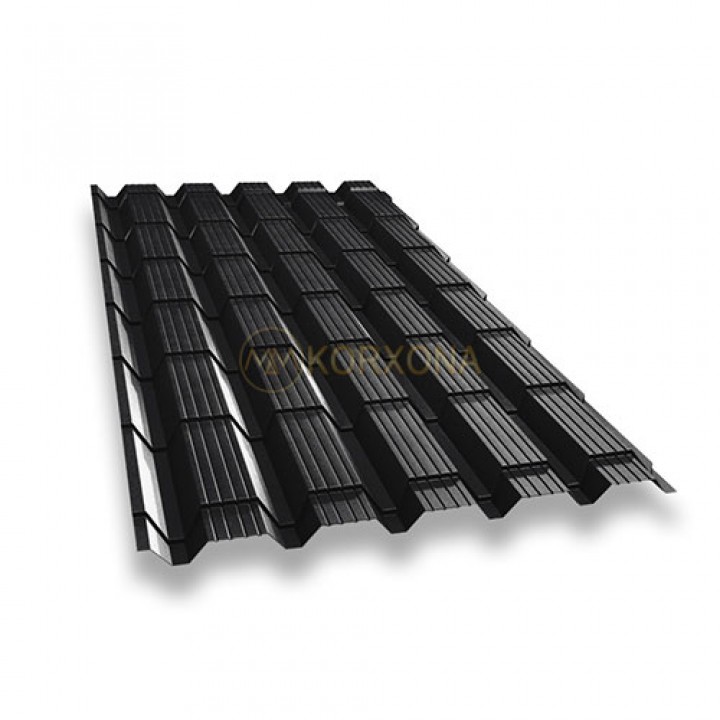 Металлочерепица монкатта-0.45 RAL9005 Viking