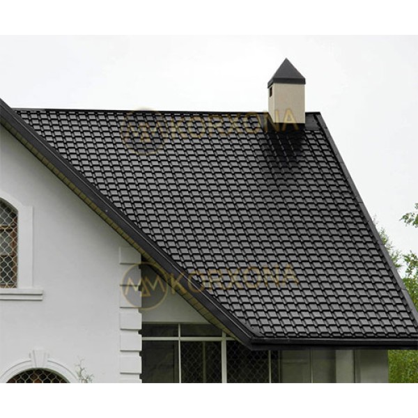 Металл черепица монкатта-0.5 RAL9005 Viking E