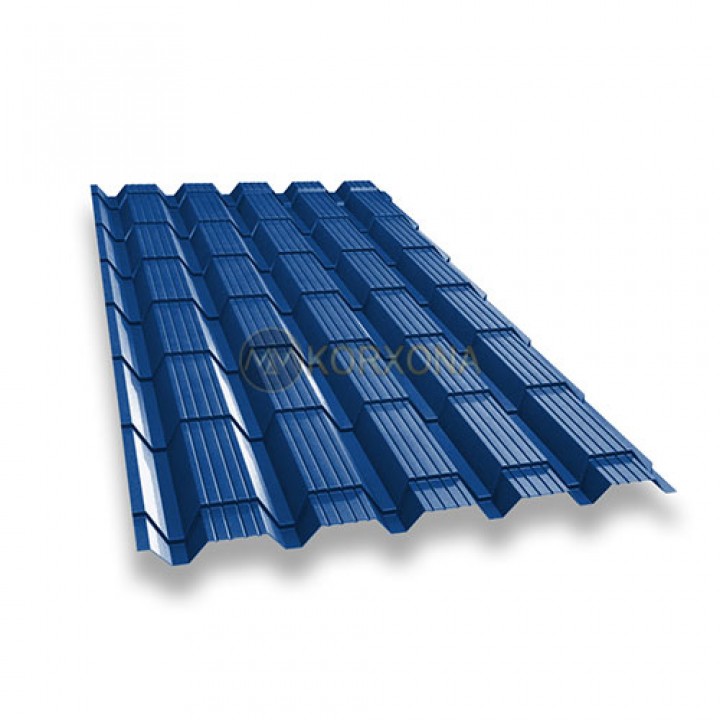 Металлочерепица монкатта-0.4 RAL5005 Полиэстер