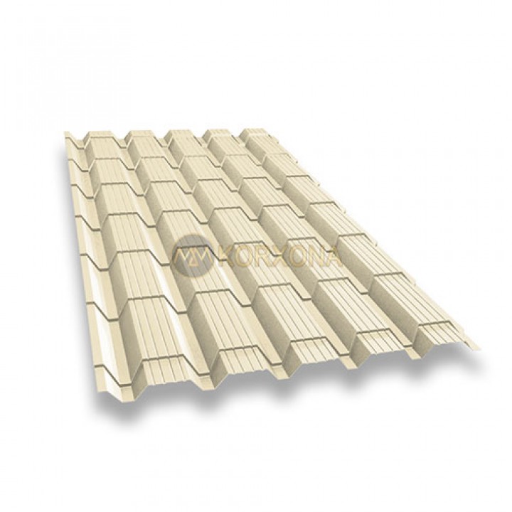 Металлочерепица монкатта-0.5 RAL1015 Полиэстер