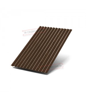 Профилированный лист МП18х1100 ECOSTEEL-МореныйДуб-0.5