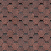 Окисленная гибкая черепица Docke Simple Сота Коричневый