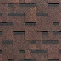 Окисленная гибкая черепица Docke Simple Тетрис Коричневый