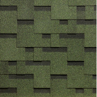 Окисленная гибкая черепица Docke Simple Тетрис Зеленый