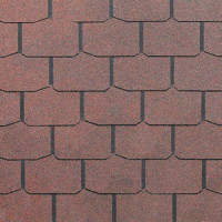 Окисленная гибкая черепица Docke Simple Крона Красный