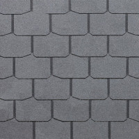 Окисленная гибкая черепица Docke Simple Крона Серый