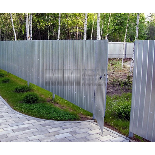 Профнастил С10-0,2м с нестандартной шириной, оцинкованный, толщина 0,6