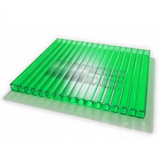 Сотовый поликарбонат GOLDEN PLAST Алма-Ата 12000x210x10 мм, Гарантия 15 лет, Зелёный