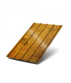Профнастил ММ35-1000 ECOSTEEL_T ЗолотойДуб-0.5