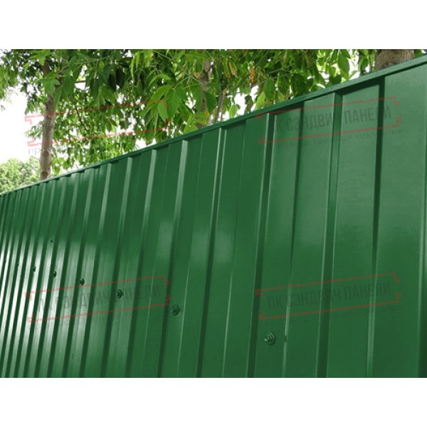 Profillangan varaq MP10x1100 Poliester RAL6002-0.45