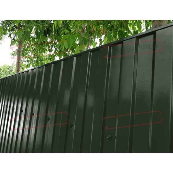 Профилланган варақ МП10х1100 Viking E RAL6007-0.5