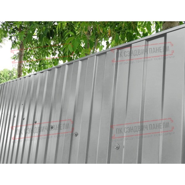 Профилланган варақ МП10х1100 Полиэстер RAL9006-0.45